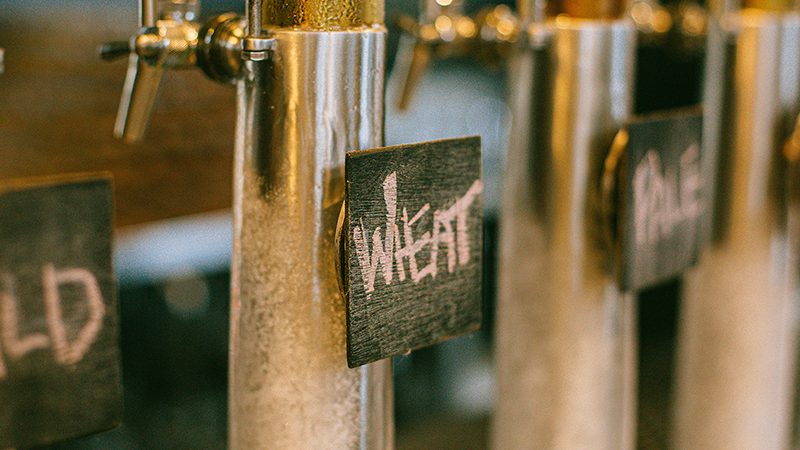 wheat beer tap